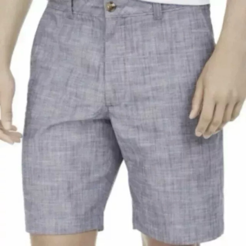 Club Room Men’s Blue Stretch Chambray Shorts Size 40